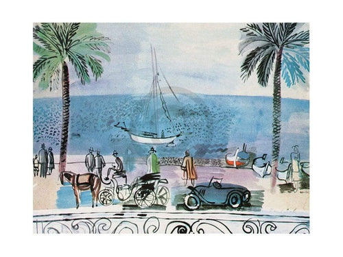 Raoul Dufy  Promenade a Nice Reproducción de arte 80x60cm | Yourdecoration.es