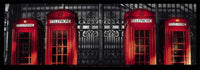 StÃ©phane Rey Gorrez  London  Red Telephone Boxes Reproducción de arte 95x33cm | Yourdecoration.es
