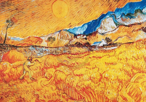 Vincent Van Gogh  La mietitura Reproducción de arte 100x70cm | Yourdecoration.es