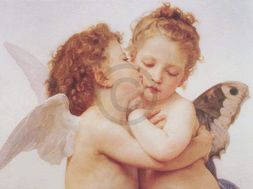 William Bouguereau  The first Kiss Reproducción de arte 80x60cm | Yourdecoration.es
