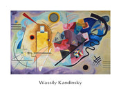 Wassily Kandinsky  Jaune, Rouge, Bleu Reproducción de arte 80x60cm | Yourdecoration.es