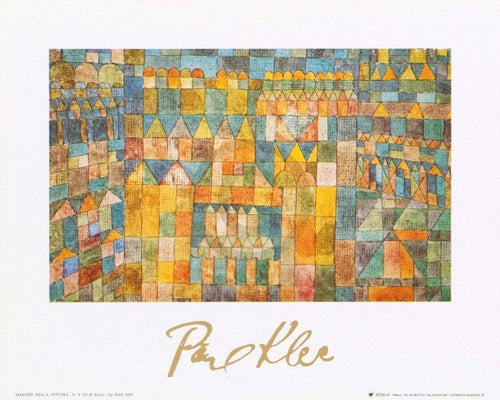 Paul Klee  Tempelviertel von Pert, 1928 Reproducción de arte 30x24cm | Yourdecoration.es