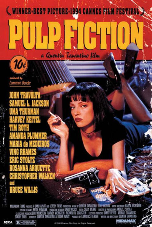 Póster Pulp Fiction Uma on Bed 61x91,5cm