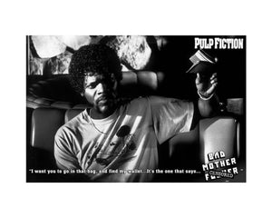 Pyramid Pulp Fiction Bad Mother F ker Reproducción de arte 60x80cm | Yourdecoration.es