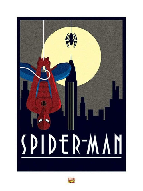 Pyramid Marvel Deco SpiderMan Hanging Reproducción de arte 60x80cm | Yourdecoration.es