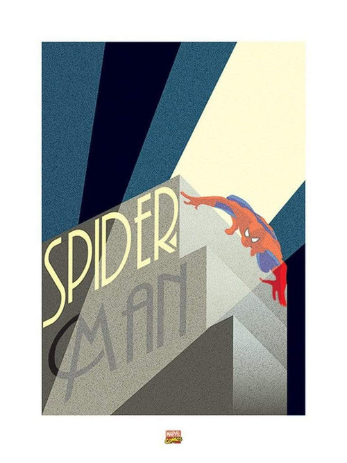 Pyramid Marvel Deco SpiderMan Building Reproducción de arte 60x80cm | Yourdecoration.es