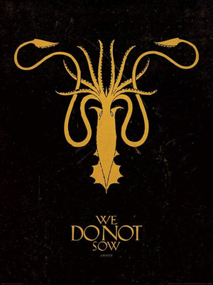 Pyramid Game of Thrones Greyjoy Reproducción de arte 60x80cm | Yourdecoration.es