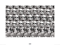 Pyramid Star Wars Episode VII Stormtrooper Pencil Art Reproducción de arte 60x80cm | Yourdecoration.es
