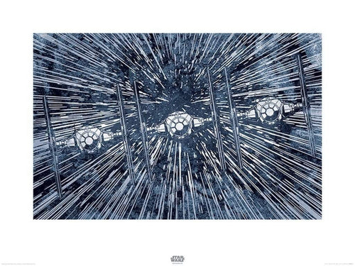 Pyramid Star Wars Episode VII TIE Fighters Reproducción de arte 60x80cm | Yourdecoration.es
