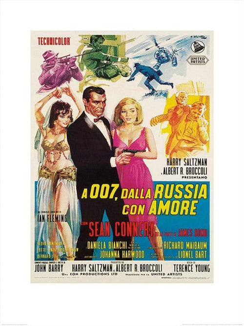 Pyramid James Bond From Russia with love Sketches Reproducción de arte 60x80cm | Yourdecoration.es