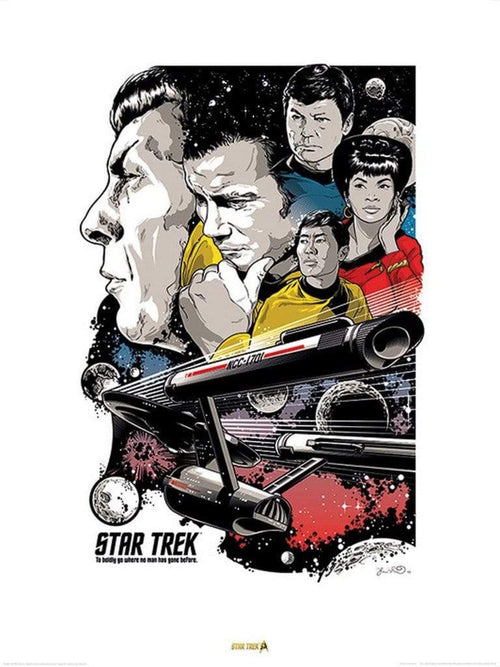 Pyramid Star Trek Boldly Go 50th Anniversary Reproducción de arte 60x80cm | Yourdecoration.es