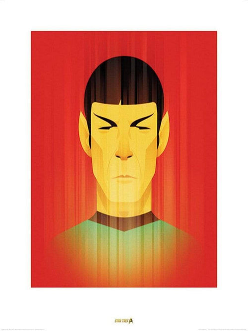 Pyramid Star Trek Beaming Spock 50th Anniversary Reproducción de arte 60x80cm | Yourdecoration.es