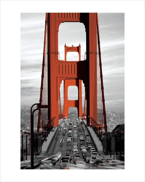Pyramid Golden Gate Bridge San Francisco Reproducción de arte 40x50cm | Yourdecoration.es