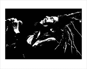 Pyramid Bob Marley Black and White Reproducción de arte 40x50cm | Yourdecoration.es