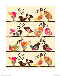 Pyramid Valentina Ramos Singing Birds Reproducción de arte 40x50cm | Yourdecoration.es