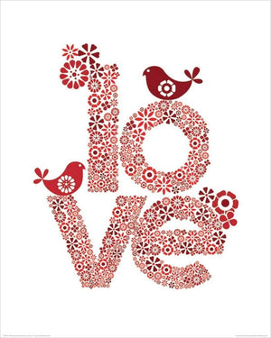 Pyramid Valentina Ramos Red Love Reproducción de arte 40x50cm | Yourdecoration.es