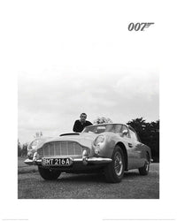 Pyramid James Bond Connery Black and White Reproducción de arte 40x50cm | Yourdecoration.es