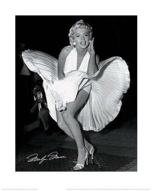 Pyramid Marilyn Monroe Seven Year Itch Reproducción de arte 40x50cm | Yourdecoration.es