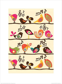 Pyramid Valentina Ramos Singing Birds Reproducción de arte 30x40cm | Yourdecoration.es