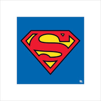 Pyramid Superman Classic Logo Reproducción de arte 40x40cm | Yourdecoration.es