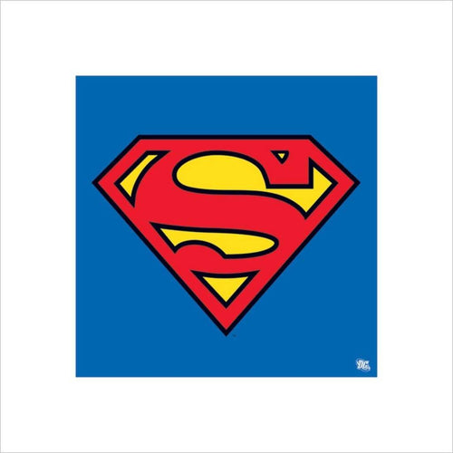 Pyramid Superman Classic Logo Reproducción de arte 40x40cm | Yourdecoration.es