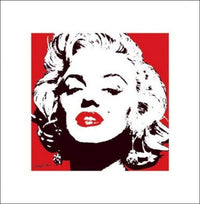 Pyramid Marilyn Monroe Red Reproducción de arte 40x40cm | Yourdecoration.es