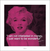 Pyramid Marilyn Monroe iQuote Reproducción de arte 40x40cm | Yourdecoration.es