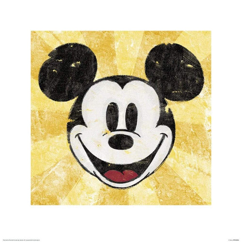 Pyramid Mickey Mouse Squeaky Chic Reproducción de arte 40x40cm | Yourdecoration.es