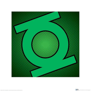 Pyramid DC Comics Green Lantern Symbol Reproducción de arte 40x40cm | Yourdecoration.es