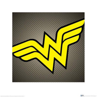 Pyramid DC Comics Wonder Woman Symbol Reproducción de arte 40x40cm | Yourdecoration.es