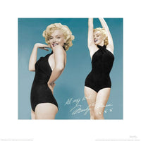 Pyramid Marilyn Monroe All My Love Reproducción de arte 40x40cm | Yourdecoration.es