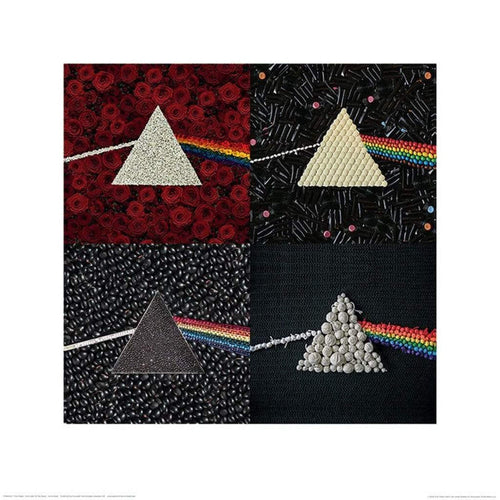 Pyramid Pink Floyd Dark Side of the Moon Collections Reproducción de arte 40x40cm | Yourdecoration.es