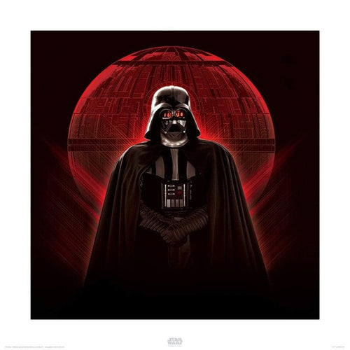 Pyramid Star Wars Rogue One Darth Vader and Death Star Reproducción de arte 40x40cm | Yourdecoration.es