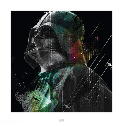 Pyramid Star Wars Rogue One Darth Vader Lines Reproducción de arte 40x40cm | Yourdecoration.es