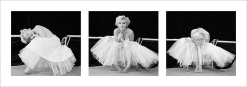 Pyramid Marilyn Monroe Ballerina Triptych Reproducción de arte 33x95cm | Yourdecoration.es