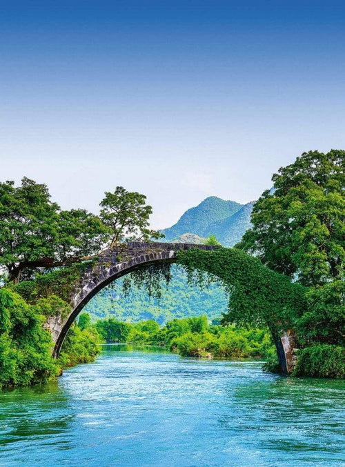 5031 4 wizard genius bridge crosses a river in china Fotomural Tejido No Tejido 192x260cm 4 Tiras | Yourdecoration.es