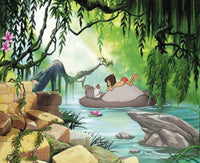 8 4106 komar jungle book swimming with baloo Fotomural 368x254cm 8 Partes | Yourdecoration.es