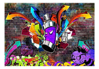 Artgeist Graffiti Colourful Attack Fotomural Tejido No Tejido | Yourdecoration.es