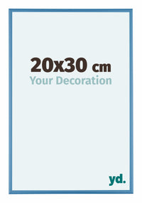 Austin Aluminio Marco De Fotos 20x30cm Acero Azul Delantera Tamano | Yourdecoration.es
