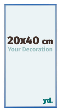 Austin Aluminio Marco De Fotos 20x40cm Acero Azul Delantera Tamano | Yourdecoration.es
