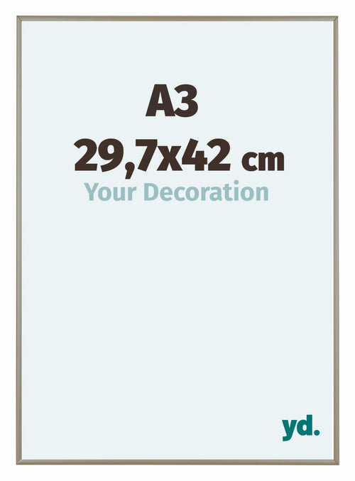 Austin Aluminio Marco De Fotos 29 7x42cm A3 Champan Delantera Tamano | Yourdecoration.es