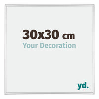 Austin Aluminio Marco De Fotos 30x30cm Plateado Muy Brillante Delantera Tamano | Yourdecoration.es