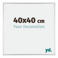 Austin Aluminio Marco De Fotos 40x40cm Plateado Muy Brillante Delantera Tamano | Yourdecoration.es