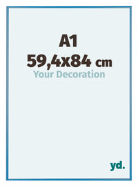 Austin Aluminio Marco De Fotos 59 4x84cm A1 Acero Azul Delantera Tamano | Yourdecoration.es