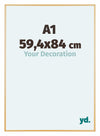 Austin Aluminio Marco De Fotos 59 4x84cm A1 Dorado Vintage Delantera Tamano | Yourdecoration.es