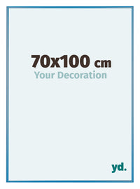 Austin Aluminio Marco De Fotos 70x100cm Acero Azul Delantera Tamano | Yourdecoration.es