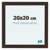 Como MDF Marco De Fotos 20x20cm Roble Oscuro Parte Delantera Tamano | Yourdecoration.es