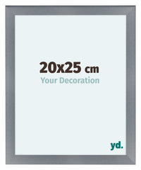 Como MDF Marco De Fotos 20x25cm Aluminio Cepillado Parte Delantera Tamano | Yourdecoration.es