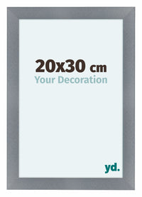 Como MDF Marco De Fotos 20x30cm Aluminio Cepillado Parte Delantera Tamano | Yourdecoration.es