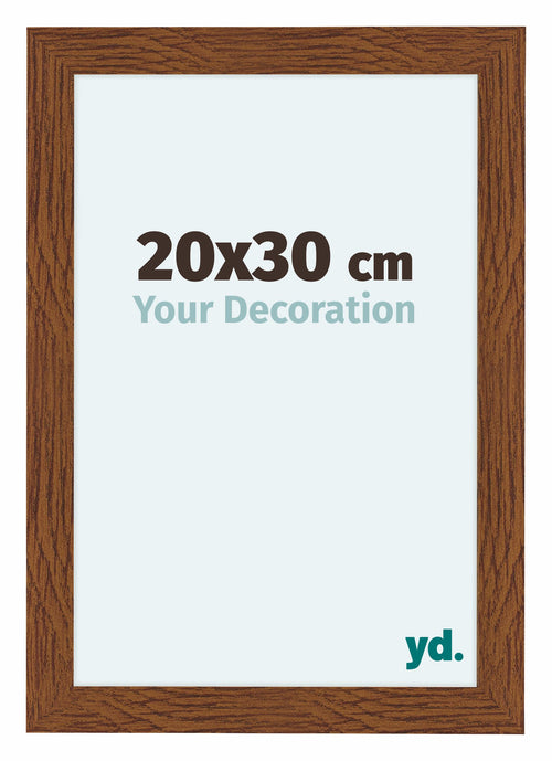 Como MDF Marco De Fotos 20x30cm Roble Rustico Parte Delantera Tamano | Yourdecoration.es